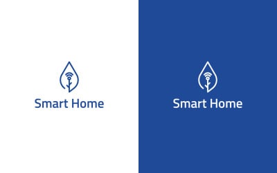 Akıllı Ev Logo Tasarım Şablonu