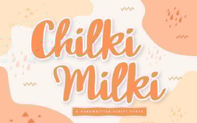 Chilki Milki - Moderne handgeschreven scriptlettertypen