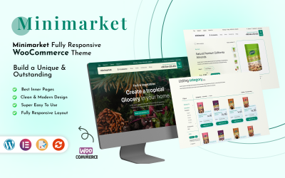 Minimarket - Çevrimiçi Yiyecek Mağazası WooCommerce Teması