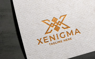 Plantilla de logotipo Xenigma Letter X Pro
