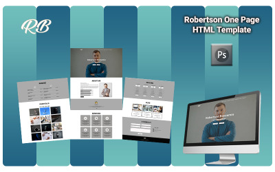 Robertson - Personal One Page Portfolio HTML5-mall