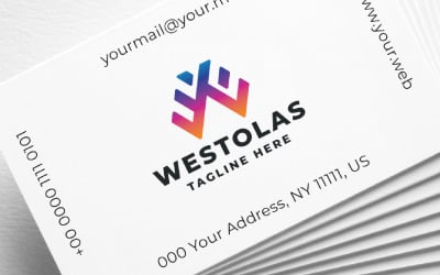 Westolas Harf W Pro Logo Şablonu