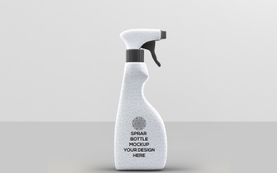 Botella de spray - Maqueta de botella de spray de limpieza