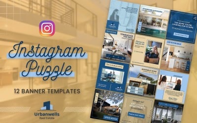 Instagram-Puzzle für Immobilien