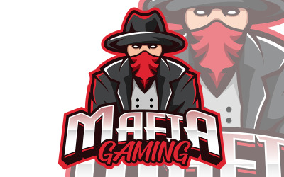 Modelo de Logotipo Mascote da Máfia