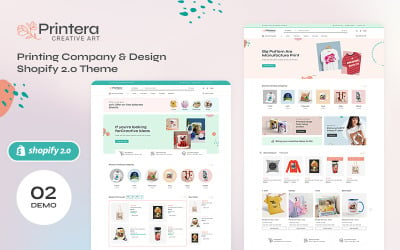 Printera - Printing Company &amp;amp; Design Shopify 2.0 Theme