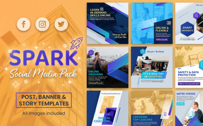 Spark - Social Media Pack för marknadsföringsbyråer
