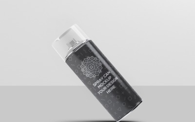 Spray Paint - Paint Spray Can Mockup 11