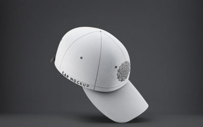 Baseball Cap - Snapback Baseball Cap Mockup 7