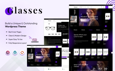 Brýle – téma WordPress MegaShop brýle