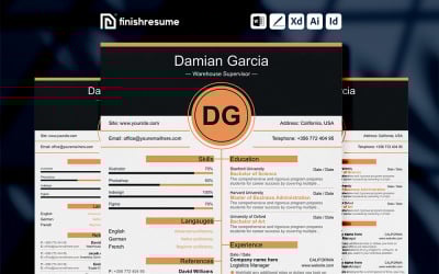 Lebenslaufvorlage für Lagerleiter | Lebenslauf fertigstellen | KOSTENLOS