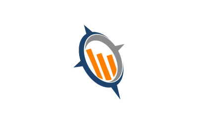 Navigera framgång Business logotyp malldesign