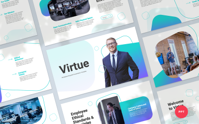 Virtù - Modello di presentazione di PowerPoint sul galateo sul posto di lavoro