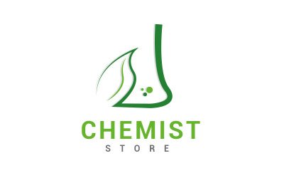 Diseño de logotipo 3d creativo químico