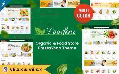 Foodeni - Zöldség, gyümölcs és élelmiszerbolt PrestaShop téma