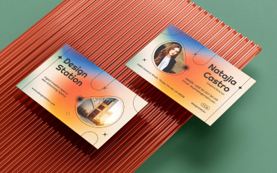 Gradient Business Card - Corporate Identity Template