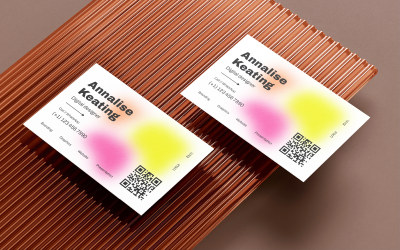 Multi Color Gradient Business Card - Corporate Identity Template