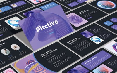 Pitctive - Pitch Deck créatif Modèle PowerPoint