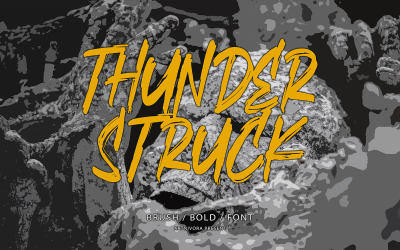 Thunderstruck - Brush Font