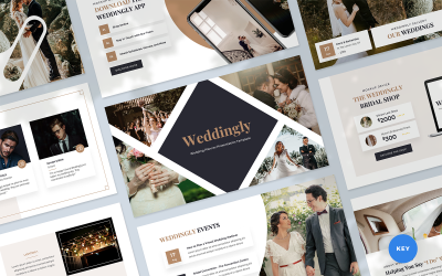 Weddingly – основний шаблон презентації весільного організатора