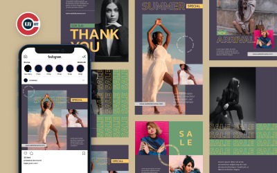 Banner di social media di moda