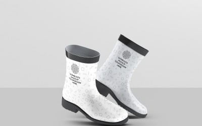 Bottes en Caoutchouc - Cheville Courte Bottines en Caoutchouc Maquette 5