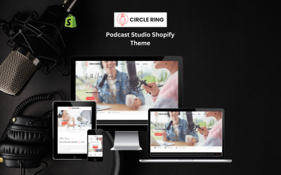 Circle Ring - Radio, Podcast &amp;amp; Songs Tracks Shopify-thema