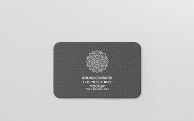 Business Card - Round Corners Business Cards Mockup 8