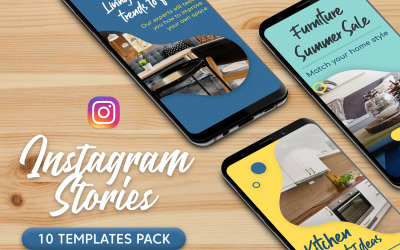 Histoires Instagram pour les magasins de design d&amp;#39;intérieur