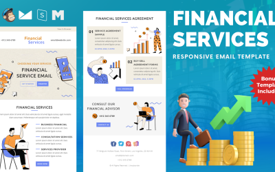Usługi finansowe — responsywny szablon wiadomości e-mail