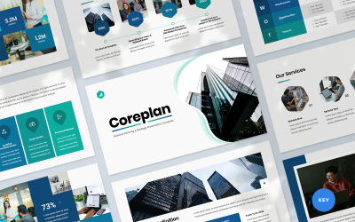 Coreplan - Plantilla de Keynote para presentación de plan de negocios