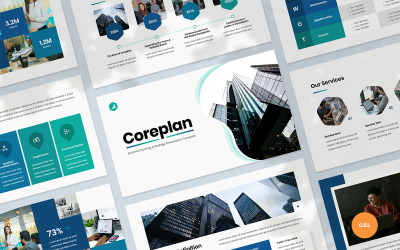 Coreplan – Prezentace obchodního plánu Šablona Prezentací Google