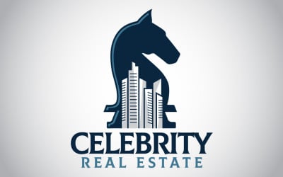 Plantilla de logotipo de bienes raíces de celebridades
