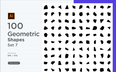 Abstract Geometric Shape set 100 V 7
