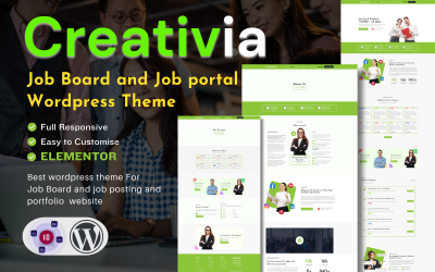 Creativia Job Board en Job Solution - Wordpress-thema