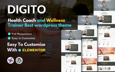 Digito - Тема Wordpress для тренера по здоровью и здоровому образу жизни