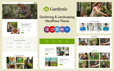 Gardenic - Landscape Gardening Elementor WordPress 主题