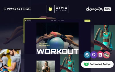 Gym&amp;#39;s Fitness – Fitness WordPress Elementor téma