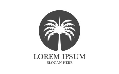 Date arbre logo vector illustration modèle v12