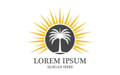 Date arbre logo vector illustration modèle v13