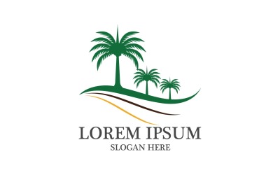 Date arbre logo vector illustration modèle v6