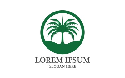 Date arbre logo vector illustration modèle v7