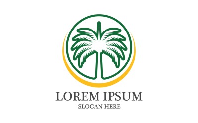 Date arbre logo vector illustration modèle v9