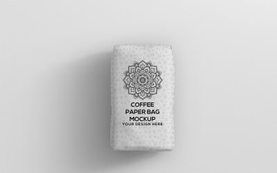 Koffiezak - Mockup voor koffiepapieren zakken