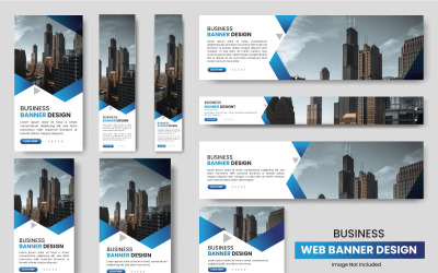 Web banner mall Set, horisontell header web banner, cover header vektor bakgrund