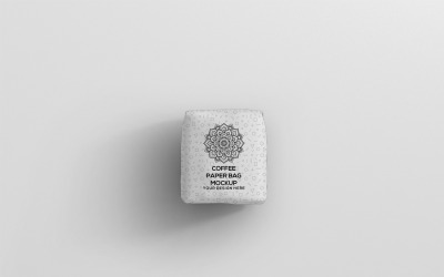 Borsa da caffè - Mockup di sacchetto di carta da caffè piccolo