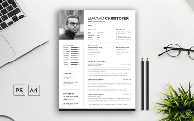 Szablon CV dla Edwarda Chrstofera