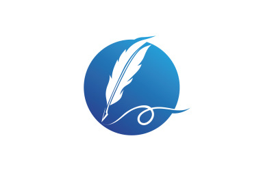 Pluma pluma escribir signo logo abogado v13