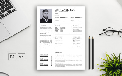 Black Modern Resume &amp;amp; Cover Letter