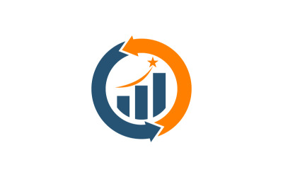 Création de modèle de logo d&amp;#39;investissement commercial